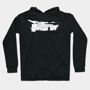 La Alhambra, Granada Line Art Hoodie